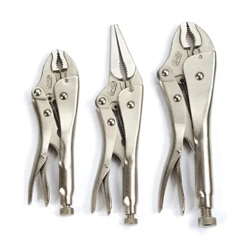 Title: "Multi-purpose 5", 7", and 10" Hand Tools: Straight, Oval, Curved Jaw Vise Grips & Locking Pliers - Ultimate Versatility in One Set