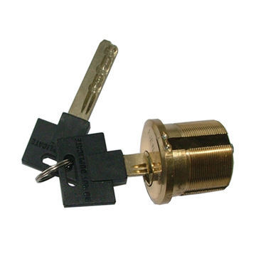 High Security Mortise Cylinder, Made of Solid Brass, OEM Orders are Welcome