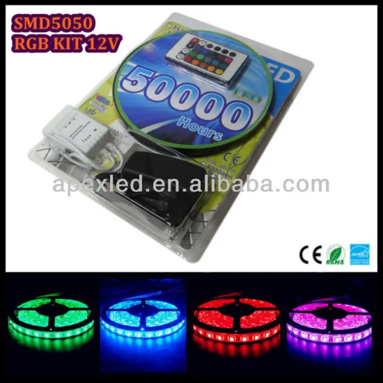 5050 rgb strip kit DC12v with CE RoHS certificates