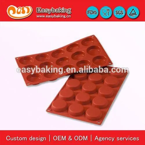 15 Cavities silicon bakeware cake baking pans