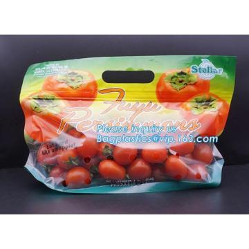 Reclosable Fresh Fruit Cucumber Packaging Bag with Air Hole, Fruit Protect Peach Bag/kiwi Fruit Bag, fresh fruit bag with slider