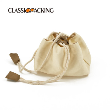 Japanese Portable Canvas Cosmetic Bag - Large Capacity Drawstring Makeup Storage