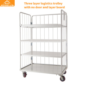 Επικάλυψη σκόνης 3 πόρτες logistic worktainer trolley