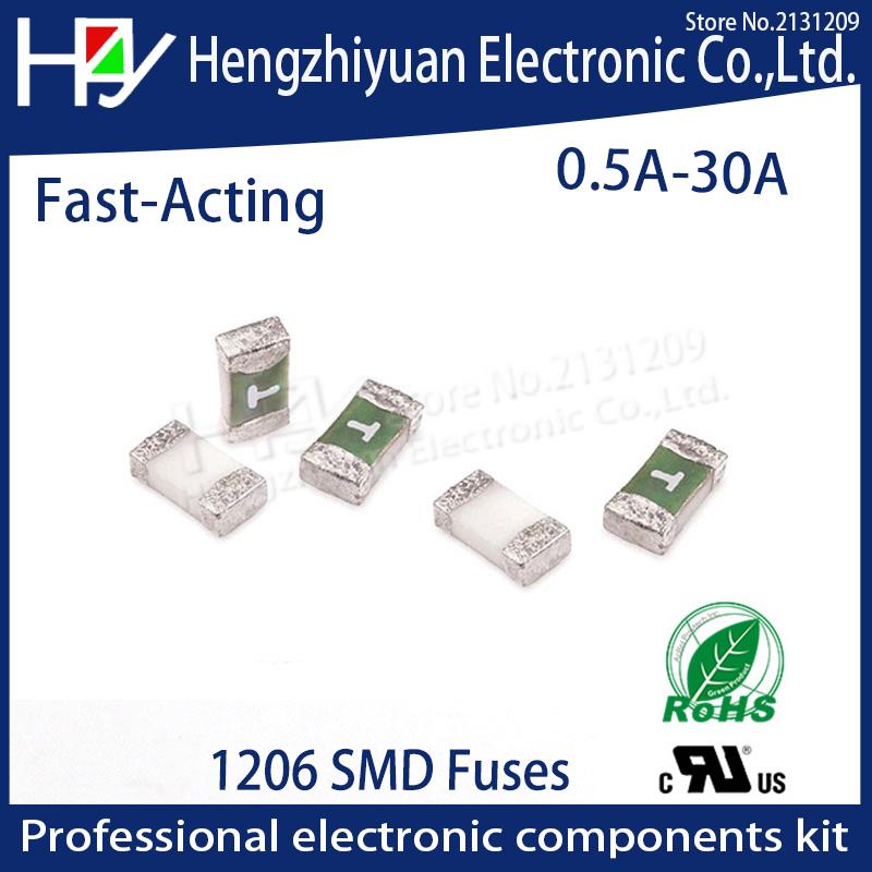 One-Time Positive Disconnect SMD Restore Fuse 1206 3216 10A Fast-Acting Ceramic Surface Mount Fuse 0501010.MR CC12H10A CC12H15A