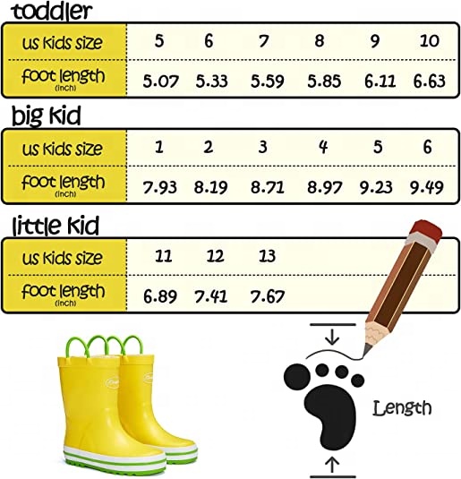 Navy Color Boy Kids Rubber Rain Boots6