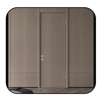 Custom Invisible Door: Hormann Zhang's Minimalist Wooden Interior Push Pull Doors