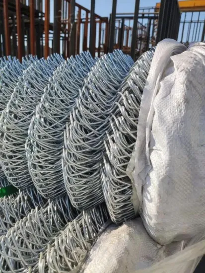 PVC coated chain link mesh fence