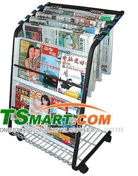 wheels magazine rack