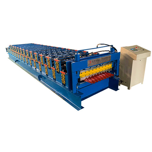 Color steel trapezoidal roof tile roll forming machine