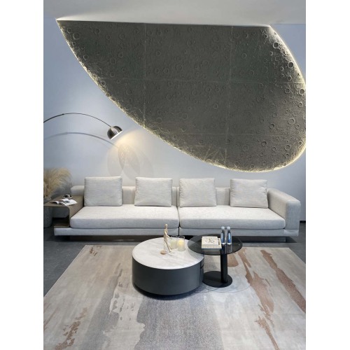 3-местный диван с 5-местным льняным льном премиум-класса