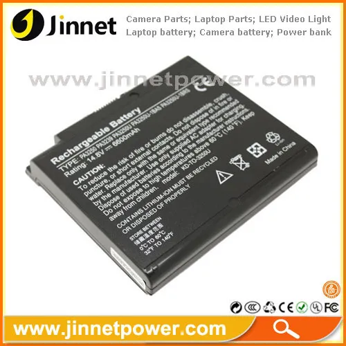 Rechargeable Pa3250 Laptop Battery For Toshiba High Quality Wholesale Price 14.8v 6600mah Battery 
