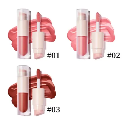 Custom Organic Natural Cosmetics: Cruelty-Free Double-Headed Cream Blush and Liquid Blush Stick for Cheeks