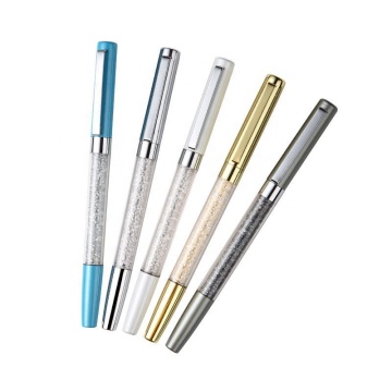 Custom Logo Hot Sale Glitter Pen with Diamond Crystal Metal Ball