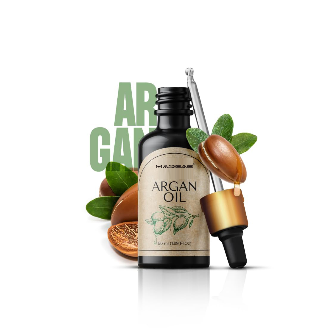 Cosméticos Óleo de Argan para cabelos, rosto e pele do Marrocos. Promove cuidados com o cabelo