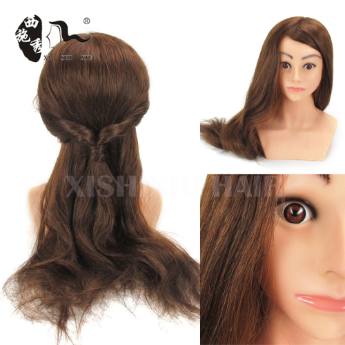 Wholesale indian hair Fiberglass Wig Mannequin Head