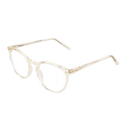 Korean Clear Optical Acetate Frame Eyewear Retro Round Glasses