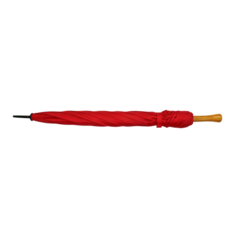 Classic Red Long Handle Rain Umbrella