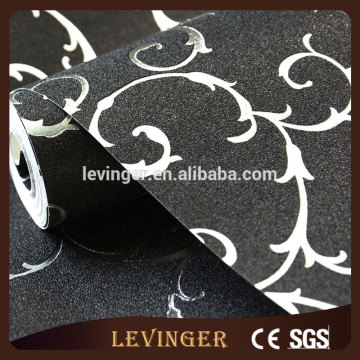 Levinger3D Free Sample Custom Black Metallic Modern Style Wallpaper