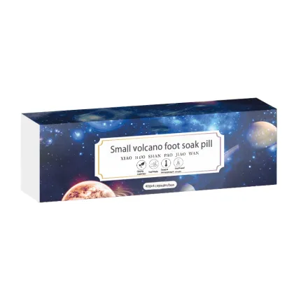 Small volcano foot soak pill