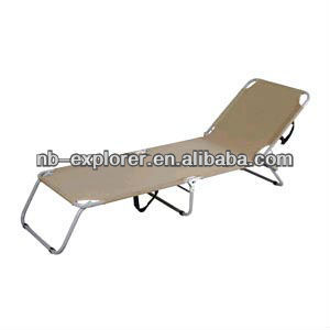 Folding camping beach chair bed