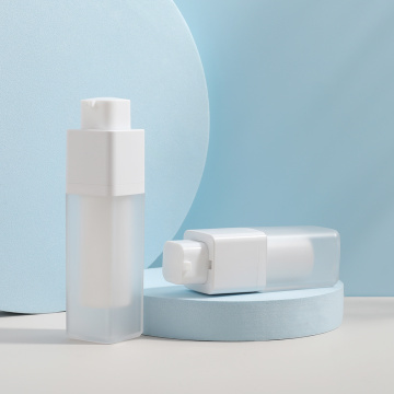 AS Airless Bottle Free Sample 30ml 50ml Square Airless Pump Bottle Factory