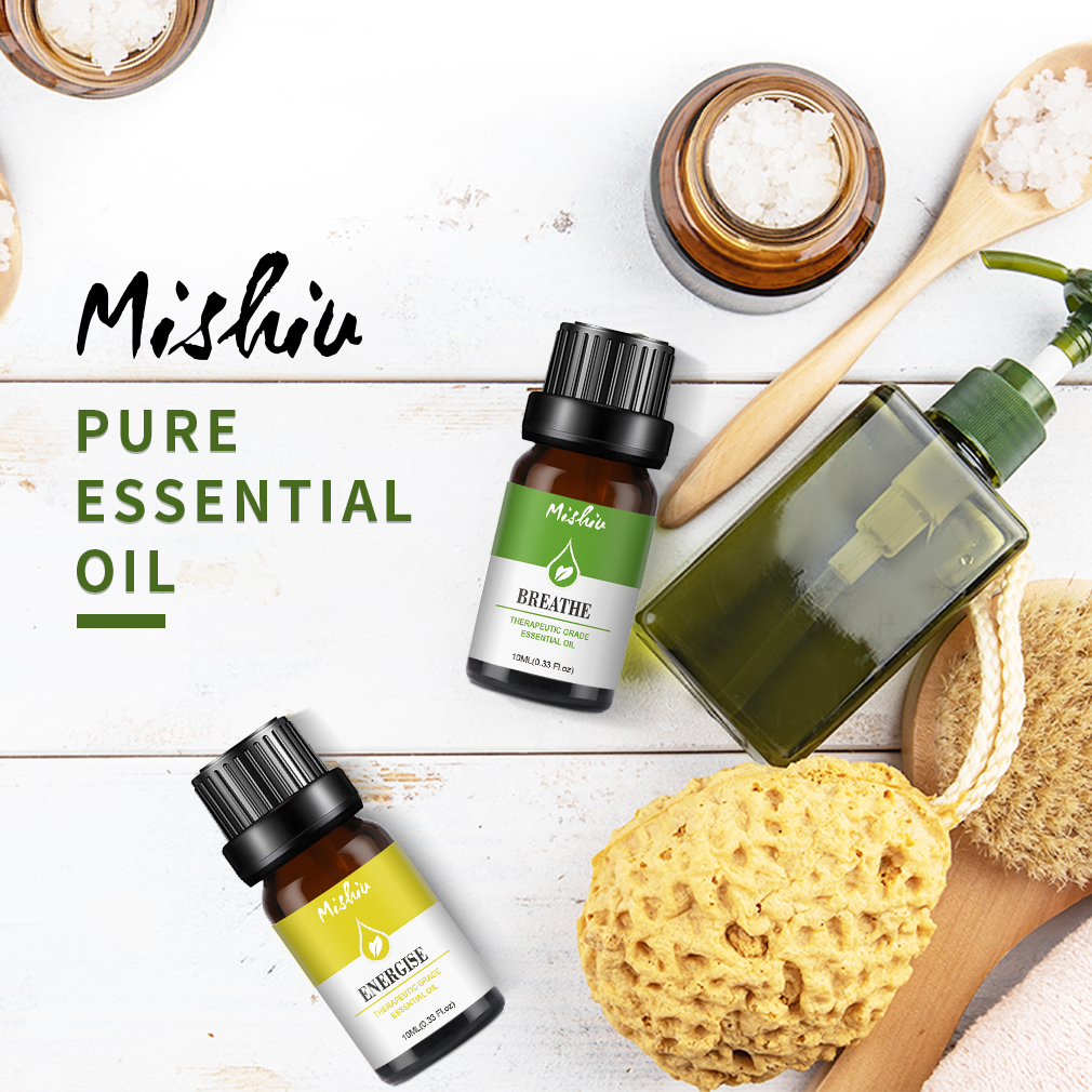 Mishiu 100% Pure Essential Oil For Aromatherapy Sandalwood Vanilla Myrrh Frankincense Cypress Clove Vetiver Massage Oil 10ML