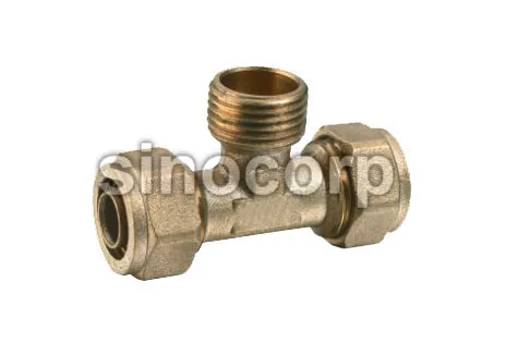 Pex Pipe Fitting Tee Male