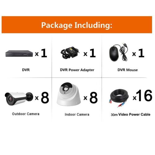 16chs 5.0MP Security Surveillance Alarm DVR Systems