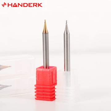 OEM HANDERK Square Nose Milling Cutters - 2/3/4 Flute Micro End Mills for CNC Machines, Hardened to HRC55/60