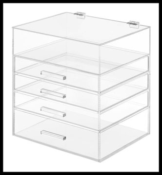 transparent acrylic drawer storage organizer,acrylic box with lid