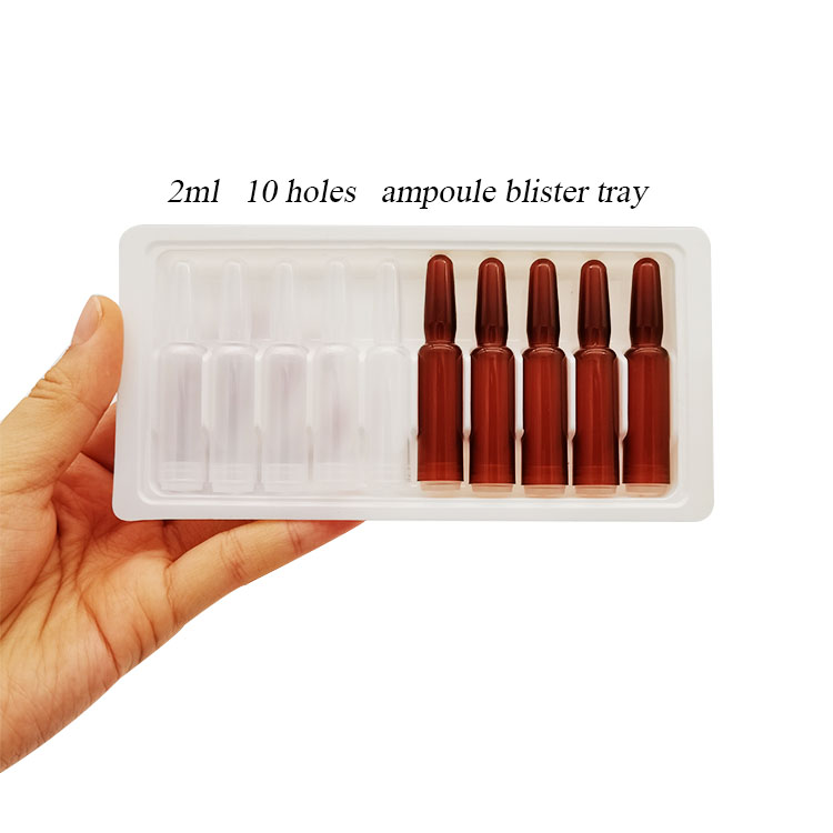 Custom 2ml Ampoule Medical Blister Tray Packaging