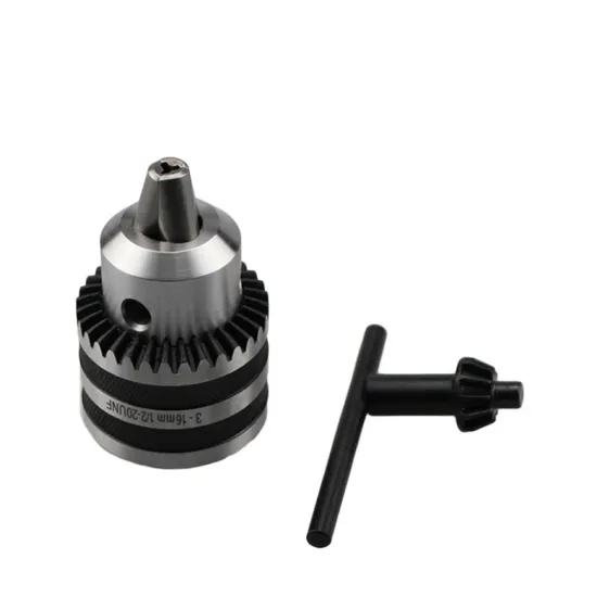 Professional Heavy Duty Key-Type Drill Chucks with Multiple Size Compatibility: 3/8-24UNF, 1-10mm, 1-13mm, 5-20mm