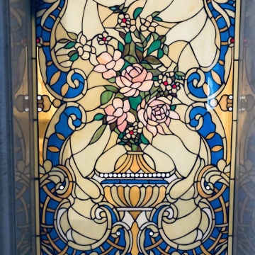 Tiffany-Inspired European Church Style Stained Glass for Factory and Chinese Applications