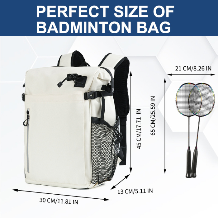 Lightweight Badminton Racket Backpack for Players