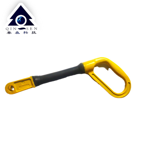 Safety flex handle for drill pipe slips