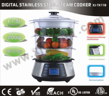 Stainless steel steam cooker