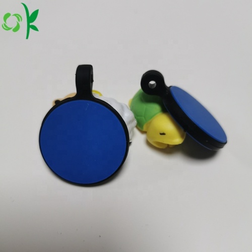 Tag de identificação de cão de silicone com logotipo de design personalizado