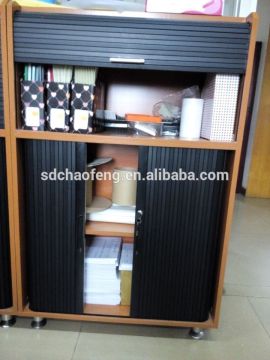 Multi-function office cabinet with roller shutter door