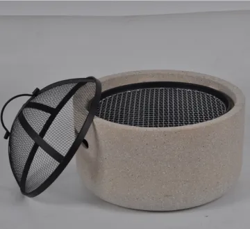 Outdoor Magnesium Oxide concrete Garden Patio Heater log Burner for Wood and charcoal
