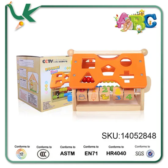 3d puzzle Educational toys 3d diy house model wooden toys for kids