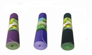 TPE double color yoga mat