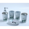 5pcs plastic bathroom accessory set