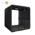 Modern Soundproof Meeting Booth: Acoustic Work Pod for Study and Recording