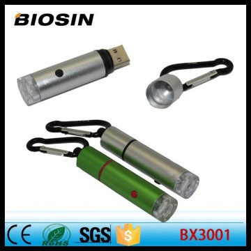 usb charger flashlight for key