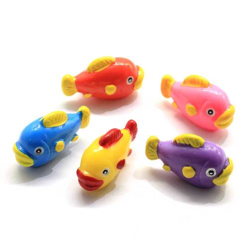 Manufacture Cute Fish Shaped Resin Beads Kawaii Resins For Bedroom Phone Decor Spacer Craft Decoration Beads Charms