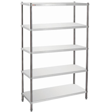 316 Stainless Steel Corner Kitchen Shelving Rack - 5 Tiers Assembly in Singapore