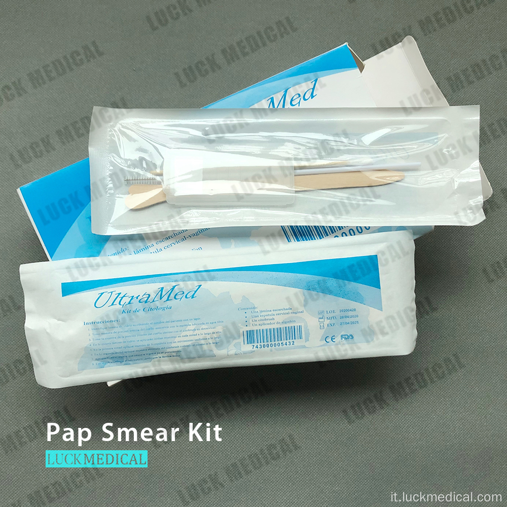 Kit di macchia di pap test medica 4 articoli