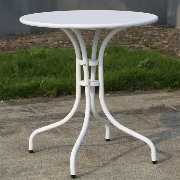 All Weather Outdoor Metal Round Coffee Bistro Table