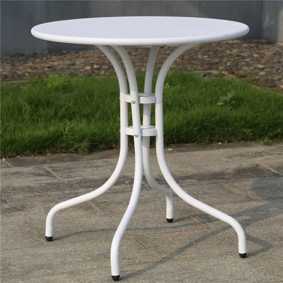 All Weather Outdoor Metal Round Coffee Bistro Table