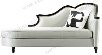 Cheap white outdoor patio chaise lounge / lounge seat